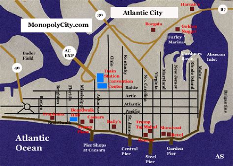 ac casinos map